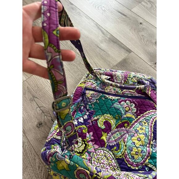 Vera Bradley Paisley Floral Quilted Backpack - Picture 12 of 13